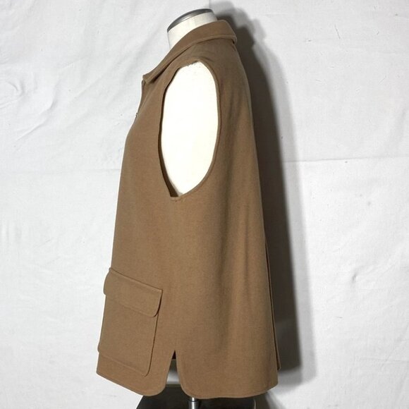 Cleo Tan Zip Front Vest L - Picture 3 of 11